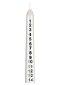 10" White Advent Candle With Transfer - Box of 12