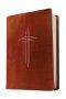 The Message Deluxe Gift Bible (Leather-Look, Dark Brown Gold Cross)
