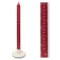Star Red Advent Dinner Candle