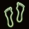 Glow-in-the-Dark Footprints (Set of 6)