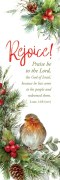 Bookmarks-Adults-Christmas-Rejoice! Luke 1:68 NIV (Pack Of 25)