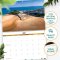 Inspirational Coastal Calendar 2026 with Bible verses on every page