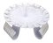 White & Gold Iron Candle Holder D 10 cm