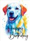 Happy Birthday Dog Card (pack of 6)