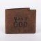 Men's Wallet Man of God Buffalo Leather