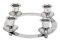 Nickel Plated Candle Holder D 21 cm