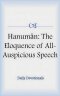 Hanuman: The Eloquence of All-Auspicious Speech