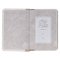 Pearlized White and Taupe Faux Leather King James Version Pocket Bible