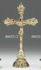 14" Brass Standing Crucifix