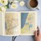 CSB Notetaking Bible, Large Print Edition, Cream Floral Clot