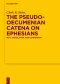 The Pseudo-Oecumenian Catena on Ephesians: Text, Translation, and Commentary