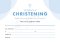 ETC Christening Certificate A5 Landscape (pack of 10)