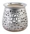 Silver Aluminium Incense Burner H 8 cm