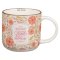 Mug Pink Floral Those Who Trust In The Lord Isa. 40:31