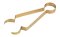 Matt Brass Charcoal Tongs L 18 cm