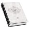 Black with White Dust Jacket Hardcover King James Version Study Bible