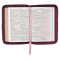 KJV Bible Compact Faux Leather, Merlot w/zipper