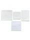 Set of 4 Linen with White Cross