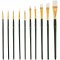 Acrylic & Oil Synthetic Paint Brush Set (Pack of 10)