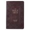 KJV Giant Print Bible, Dark Brown, Imitation Leather, Words of Christ in Red, Thumb Index, Footnote Verse Cross-Reference, Concordance, Bible Reading Plan