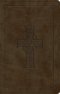 ESV Large Print Value Thinline Bible (TruTone, Olive, Celtic Cross Design)