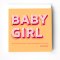 Baby girl greeting card with bible verse on cover