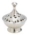 Nickel Plated Incense Bowl H 7 cm