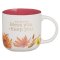 Mug Pink Floral Bless You & Keep You Num. 6:24
