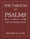 The Targum of Psalms: Text and Translation