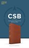 CSB Single-Column Personal Size Reference Bible, Sienna