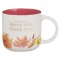 Mug Pink Floral Bless You & Keep You Num. 6:24