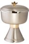 Nickel Plated Ciborium with Gold Plated Inside H 16 cm