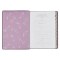 NLT Plum Floral Faux Leather Spiritual Growth Bible