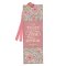 Bookmark Faux Leather Coral Floral Those Who Trust In The Lord Isa. 40:31