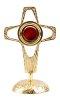 Golden Plated Reliquary H 20 cm