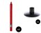 38cm Large Red & Gold Advent Candle with Mother & Child & Wrought Iron Candle Holder