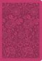 ESV Large Print Compact Bible, Red Letter (TruTone, Berry, Floral Design)