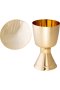 Gold Plated Chalice H 21,5 cm