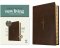 NLT Giant Print Bible, Filament Enabled (LeatherLike, Rustic Brown Gold Cross, Indexed, Red Letter)