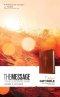 The Message Deluxe Gift Bible (Leather-Look, Dark Brown Gold Cross)