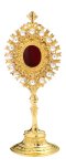 Golden Plated Reliquary with Stones H 20 cm