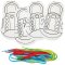 Learn To Tie Shoelaces Colour-In Kits (Pack of 8)