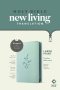 NLT Large Print Thinline Reference Zipper Bible, Filament Enabled (LeatherLike, Baby Blue Blossoms, Red Letter)