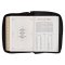 Burgundy and Black Faux Leather King James Version Study Bible with Thumb Index and Zippered Closure