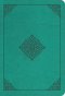 ESV Value Large Print Compact Bible (TruTone, Teal, Ornament Design)