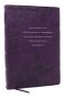 Peace of God Bible: Discover and Experience God's Shalom Throughout the Bible (NKJV, Purple Leathersoft, Red Letter, Comfort Print)