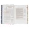 NLT, The Spiritual Growth Bible Faux Leather, Navy with leaves