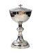 Nickel Plated Ciborium with Gold Plated Inside H 28 cm