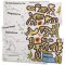 Dinosaur Fossil Sticker Sheets (Pack of 4)