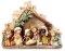 8 Piece 2 3/4" Children's Nativity Set with Stable